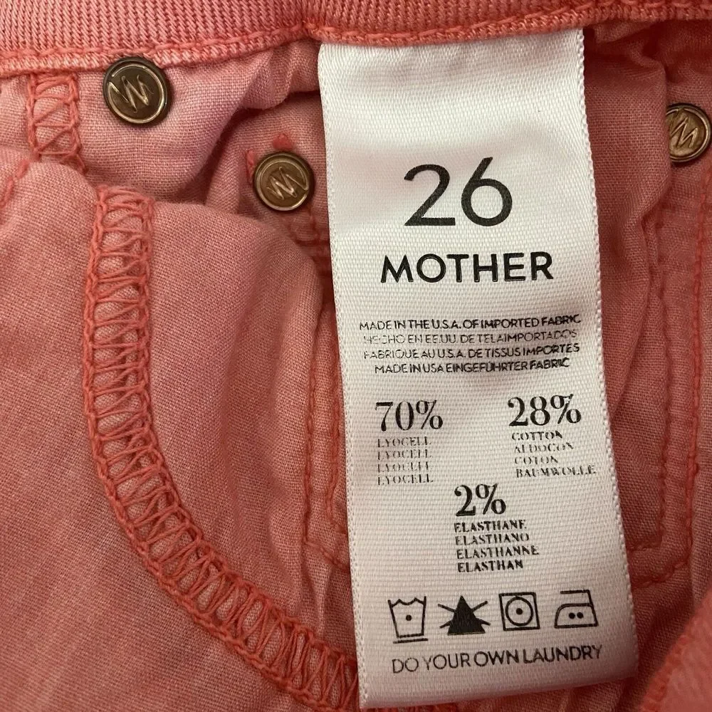Mother Women's The Looker Jeans Brink‎ Pink Skinny Stretch Size 26 Read